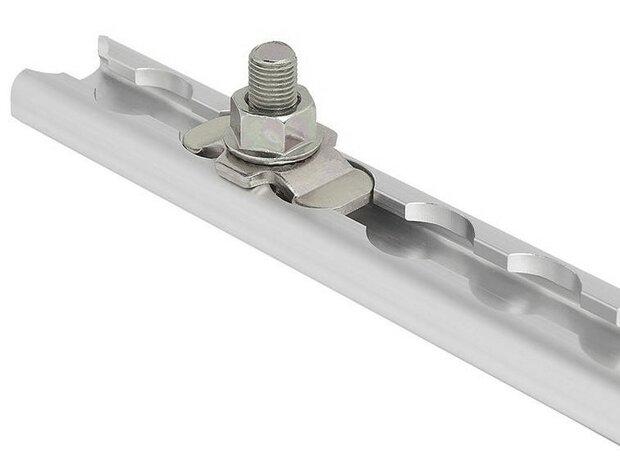 Stud fitting dubbel met bout 3/8"
