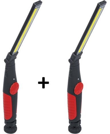 Accu kniklamp COB LED 5 W x2 stuks