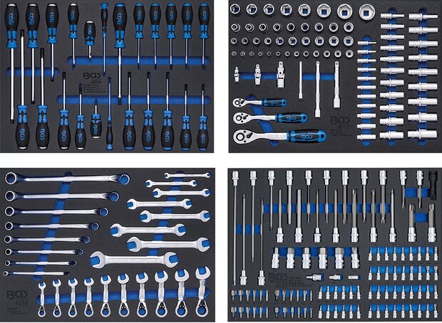 Workshop Trolley 8 Drawers with 299 Tools