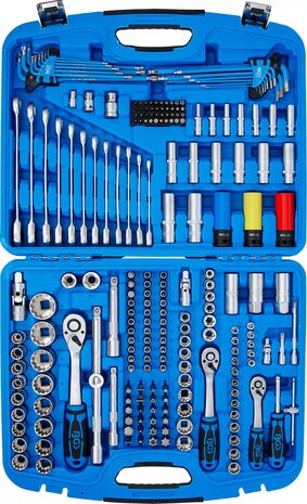 Bgs Technic Doppenset Versnellingspook (1/4) aandrijving /  (3/8) / (1/2) 218-delig