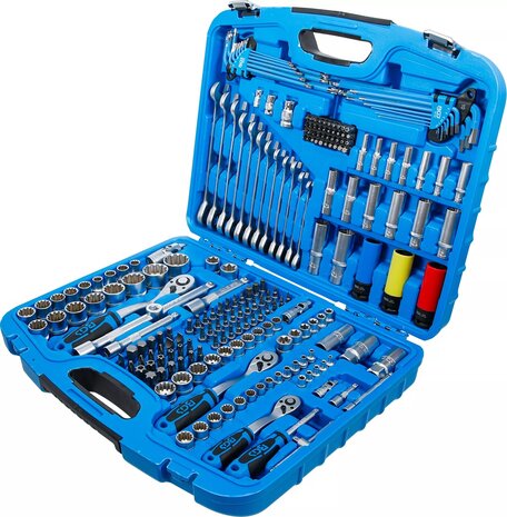 Bgs Technic Doppenset Versnellingspook (1/4) aandrijving /  (3/8) / (1/2) 218-delig