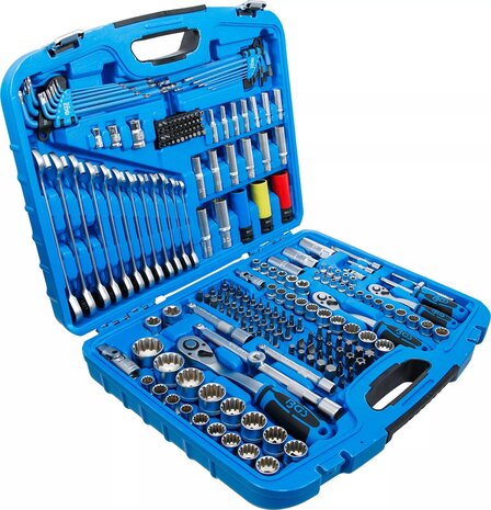 Bgs Technic Doppenset Versnellingspook (1/4) aandrijving /  (3/8) / (1/2) 218-delig