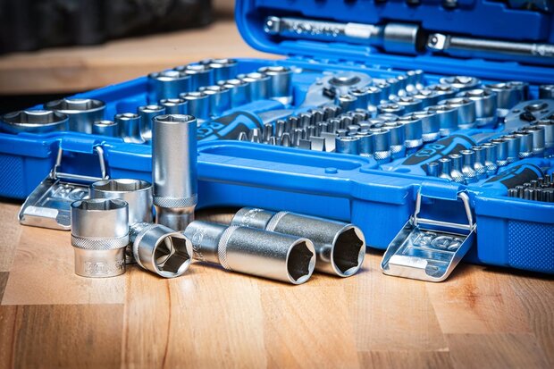 Bgs Technic Dopsleutelset zeskant (1/4) / (3/8) / (1/2) 192-dlg