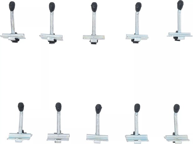 Enkele hakenset 40 mm voor wandsysteem 10-delige