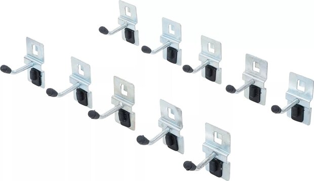 Enkele hakenset 40 mm voor wandsysteem 10-delige