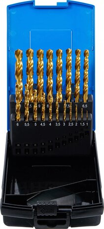 Bgs Technic Spiraalborenset HSS-G titanium gecoat 1 - 10 mm 19-dlg