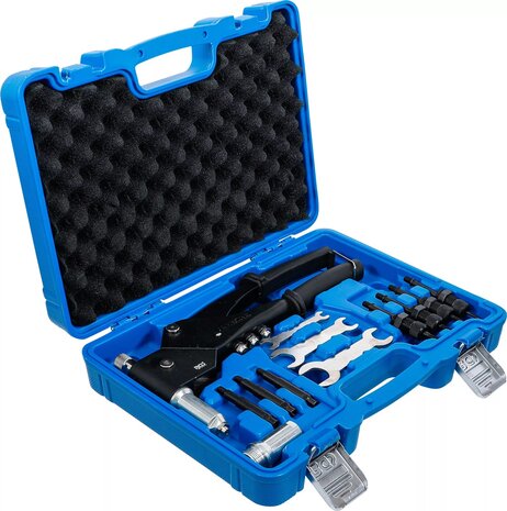 Popnageltang-set voor standaard popnagels, popmoeren en klinkbouten