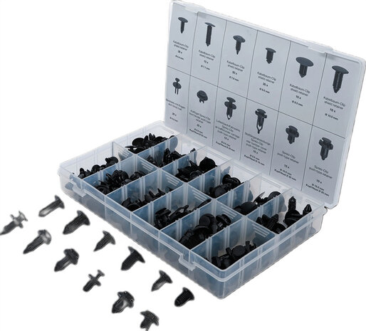 Automotive Clip Assortment  Universal 192 pcs