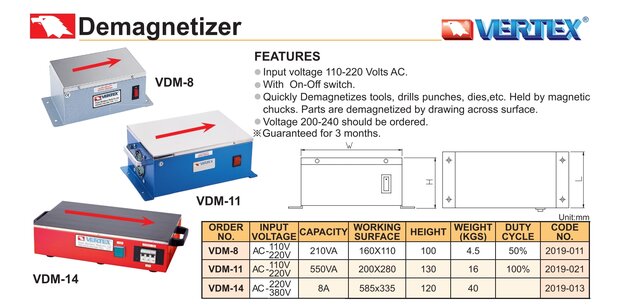Demagnetiseerapparaat 550W