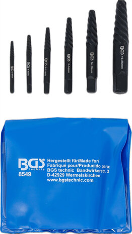 Bgs Technic Schroeven uitdraaiset 6-dlg