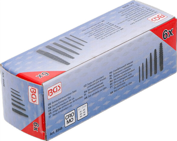 Bgs Technic Schroeven uitdraaiset 6-dlg