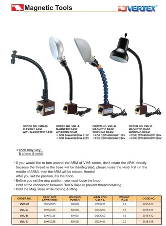 Magnetische basis 60 x 50 x 55