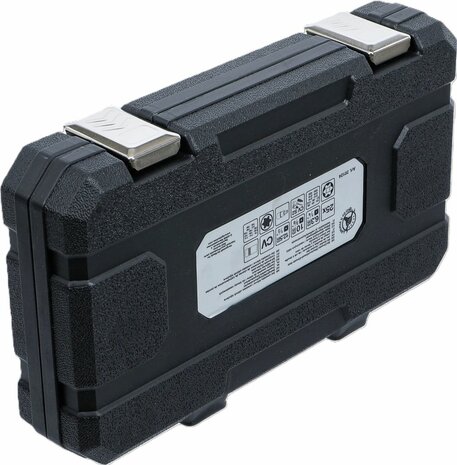 Dopsleutelbit-/dopsleutelset (1/4), (3/8), (1/2) E-profiel / T-profiel (voor Torx) 25-dlg