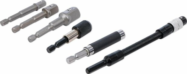Adapter- en extensieset voor boormachines 6-dlg