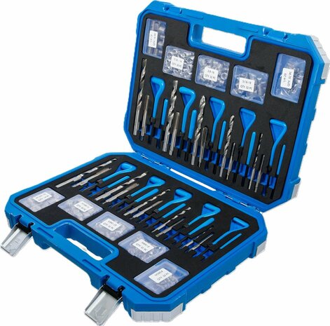 Schroefdraad reparatieset metrische en inchmaten M5 - M12 1/4 - 1/2 320-dlg