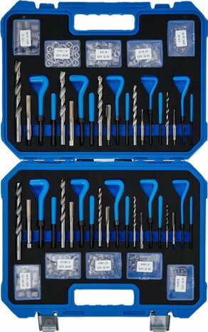 Schroefdraad reparatieset metrische en inchmaten M5 - M12 1/4 - 1/2 320-dlg