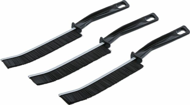 Set hoek-reinigingsborstels met stijve haren 230 mm 3-dlg