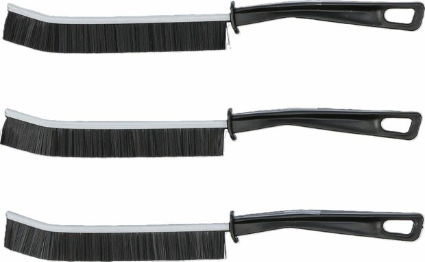 Set hoek-reinigingsborstels met stijve haren 230 mm 3-dlg