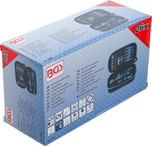 Dopsleutelset (1/4) 26-dlg