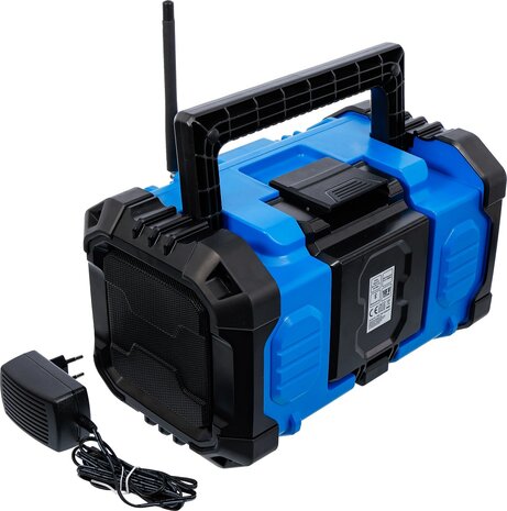 Accu DAB-radio hybride 18 V en 230 V zonder accu