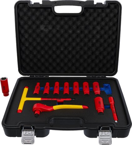 VDE-dopsleutelset aandrijving 10 mm (3/8) SW 7 - 22 mm 12-dlg