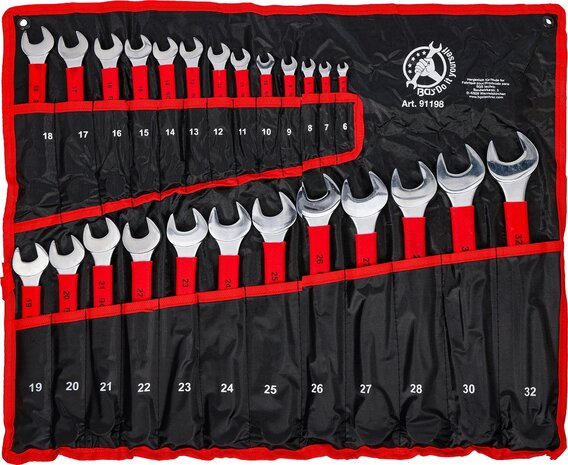 Steekringsleutelset met antislip handgreep 6 - 32 mm 25-dlg