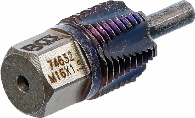 Draadsnijplaat met geleidepin voor temperatuursensoren M16 x 1,5