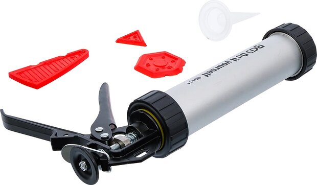 Kitspuit aluminium met voegstrijker set 5-dlg