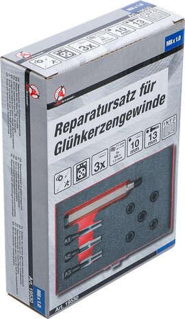 Reparatieset voor gloeibougie schroefdraad M8 x 1,0