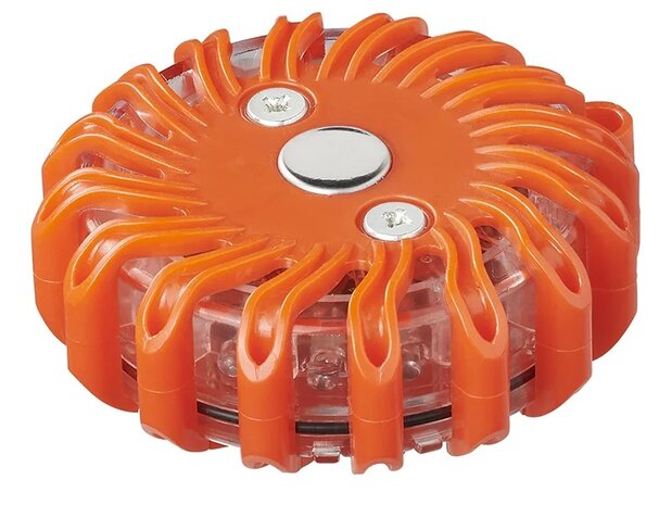 Waarschuwings-disk 16LED oranje