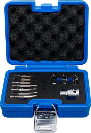 Schroeven uitdraaiset voor defect T-profiel (voor Torx) T10 - T55 11-dlg