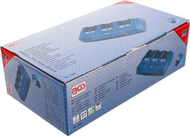 Multilader 3 x 2,5 A 18 V