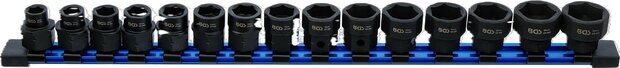Kracht dopsleutelset zeskant extra vlak (1/2) 10 - 24 mm 15-dlg