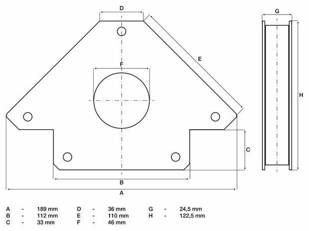 Bgs Technic Magnetische lasklem 32 kg