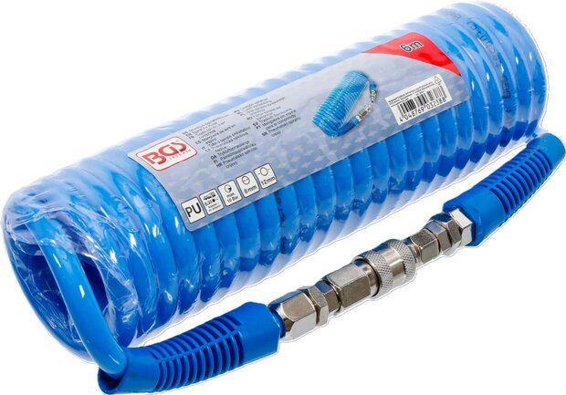 Bgs Technic Luchtslang, spiraal PVC, 8 mm x 6 meter