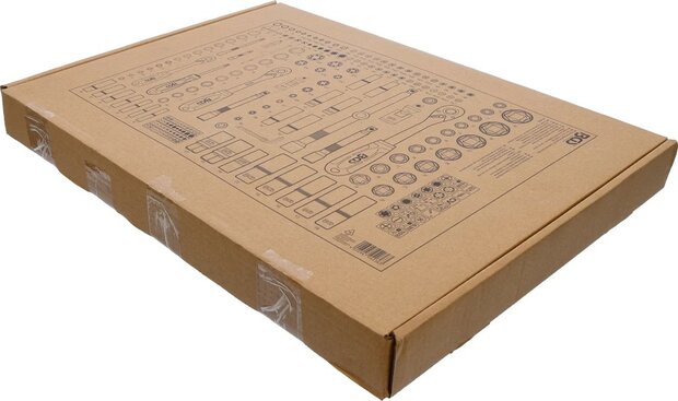 Bgs Technic 3/3 Tool Tray: 192-delige dop Set, Pro Torque
