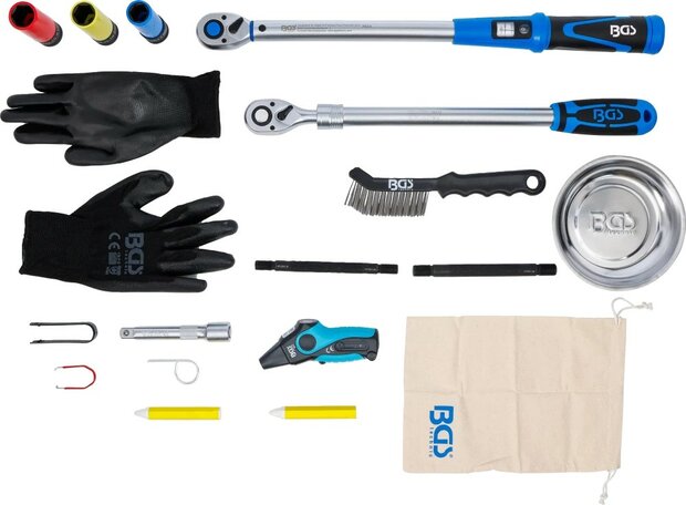 Wielwisselserviceset 12,5 mm (1/2) 18-dlg