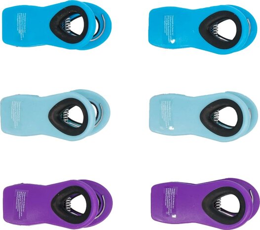 Multifunctionele sluitclipset magnetisch kleur 6-delige
