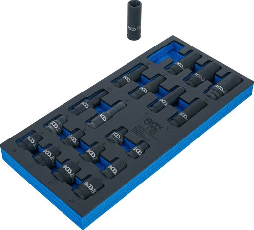 Bgs Technic 1/3 gereedschapskist: 20-delige stekkerdoos 10-24 mm