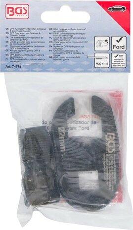 DPF-brandstofverdampersleutel & draadsnijplaat M20 x 1,5 voor Ford