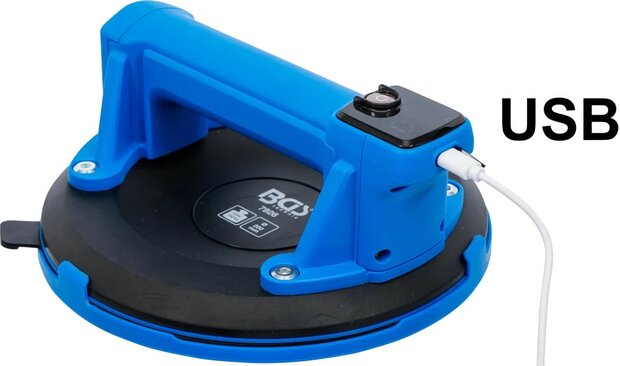 Ruitenzuignap/-drager op batterijen extra sterk diameter 200 mm met digitaal display