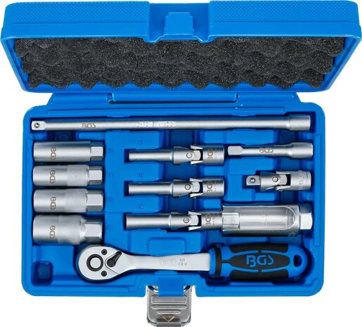 Gereedschapset voor ontstekings- en voorverwarmingsbougies 10 mm (3/8) 12-dlg