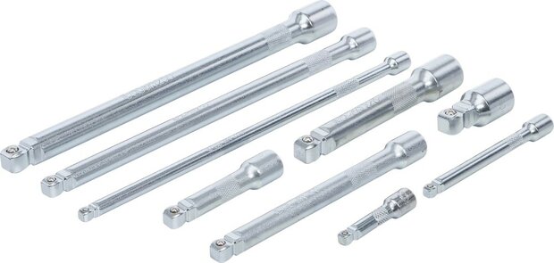 Bgs Technic Kantelverlengstukset 6,3 mm (1/4), 10 mm (3/8), 12,5 mm (1/2) 9-dlg