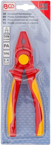 Kunststof combinatietang met beschermingsisolatie 190 mm