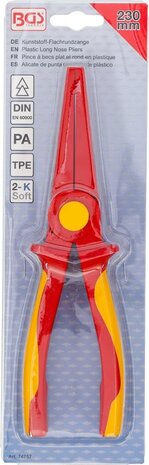 Kunststof plat-/rondbektang met beschermingsisolatie 230 mm