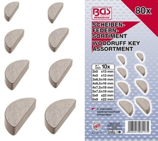 Assortiment halvemaan spie80-delig