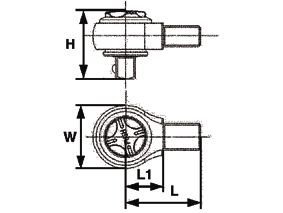 Ratel voor momentsleutel 3/8	inch