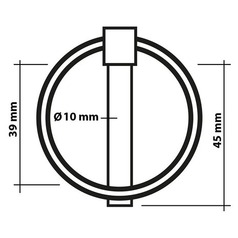 Borgpen 10mm met ring