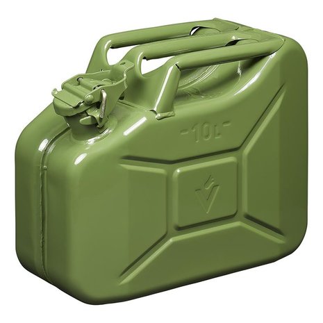 Jerrycan 10L metaal groen UN- & TüV/GS-gekeurd