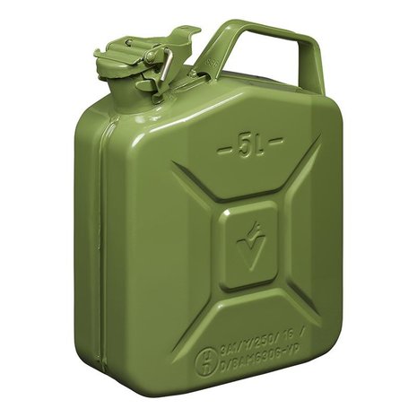 Jerrycan 5L metaal groen UN- & TüV/GS-gekeurd